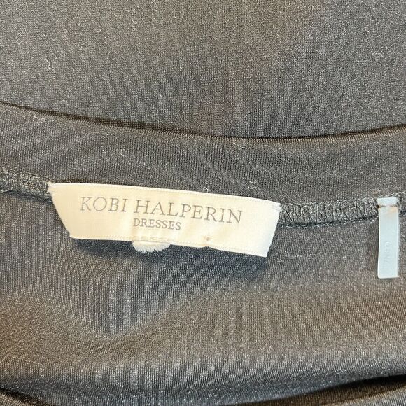 Kobi Halperin Women's Suzette Shift Dress Black Statement Sleeves XL Ruffle - Picture 8 of 11